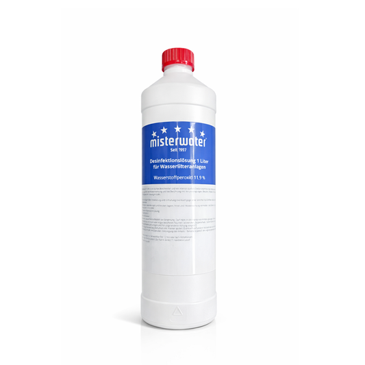 Wasserstoffperoxid-Desinfektionslösung 1 Liter (H₂O₂)
