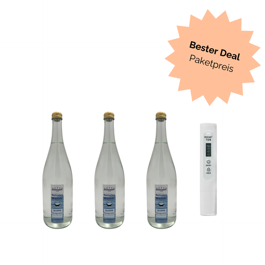 Probewasser 3 Liter inkl. TDS Tester