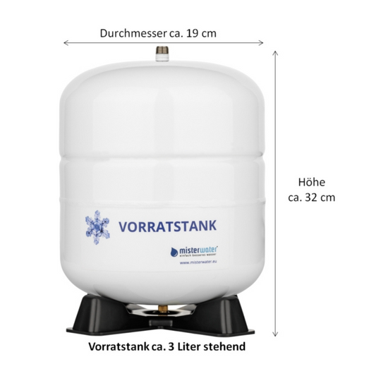 Wassertank 3-Liter für Wasserfilteranlage Futura