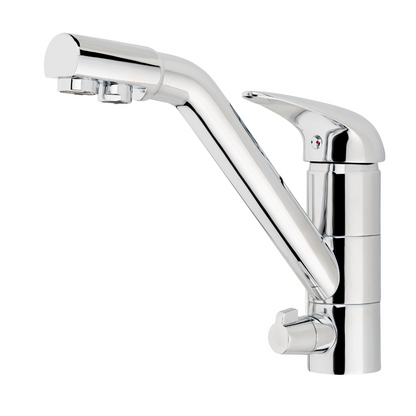 3-Wege-Hahn Cosmo schwenkbar, nach links ausgerichtet