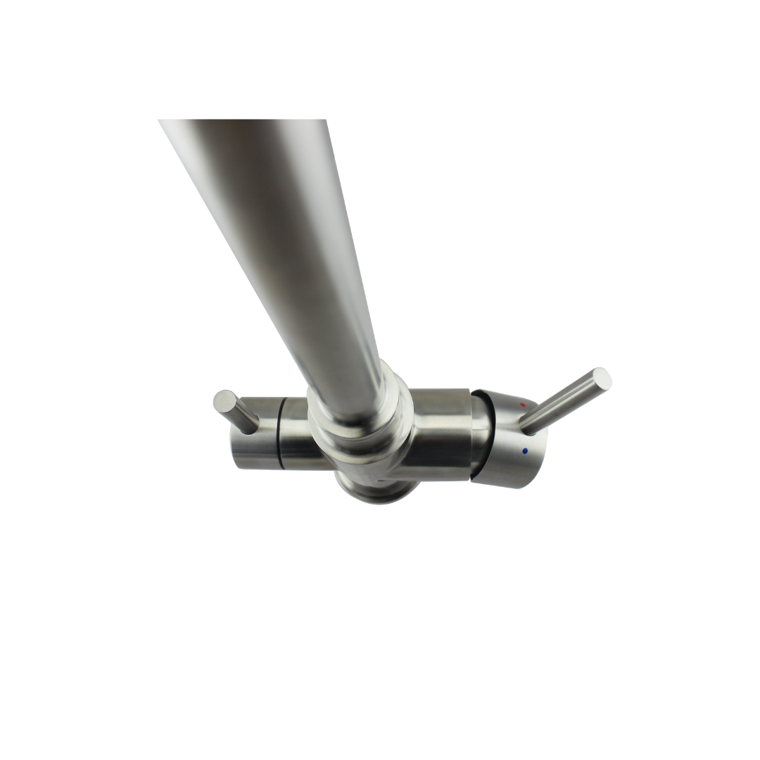 3-Wege-Hahn Heras Edelstahl Amatur