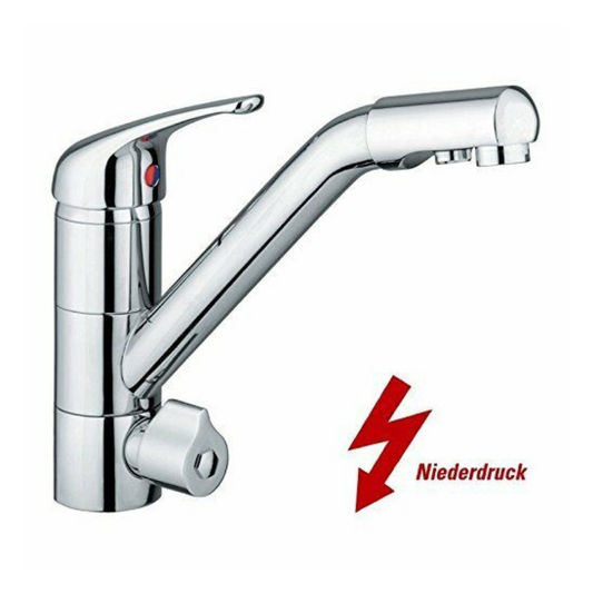 3-Wege-Hahn Sina schwenkbar, Niederdruck-Wasserhahn