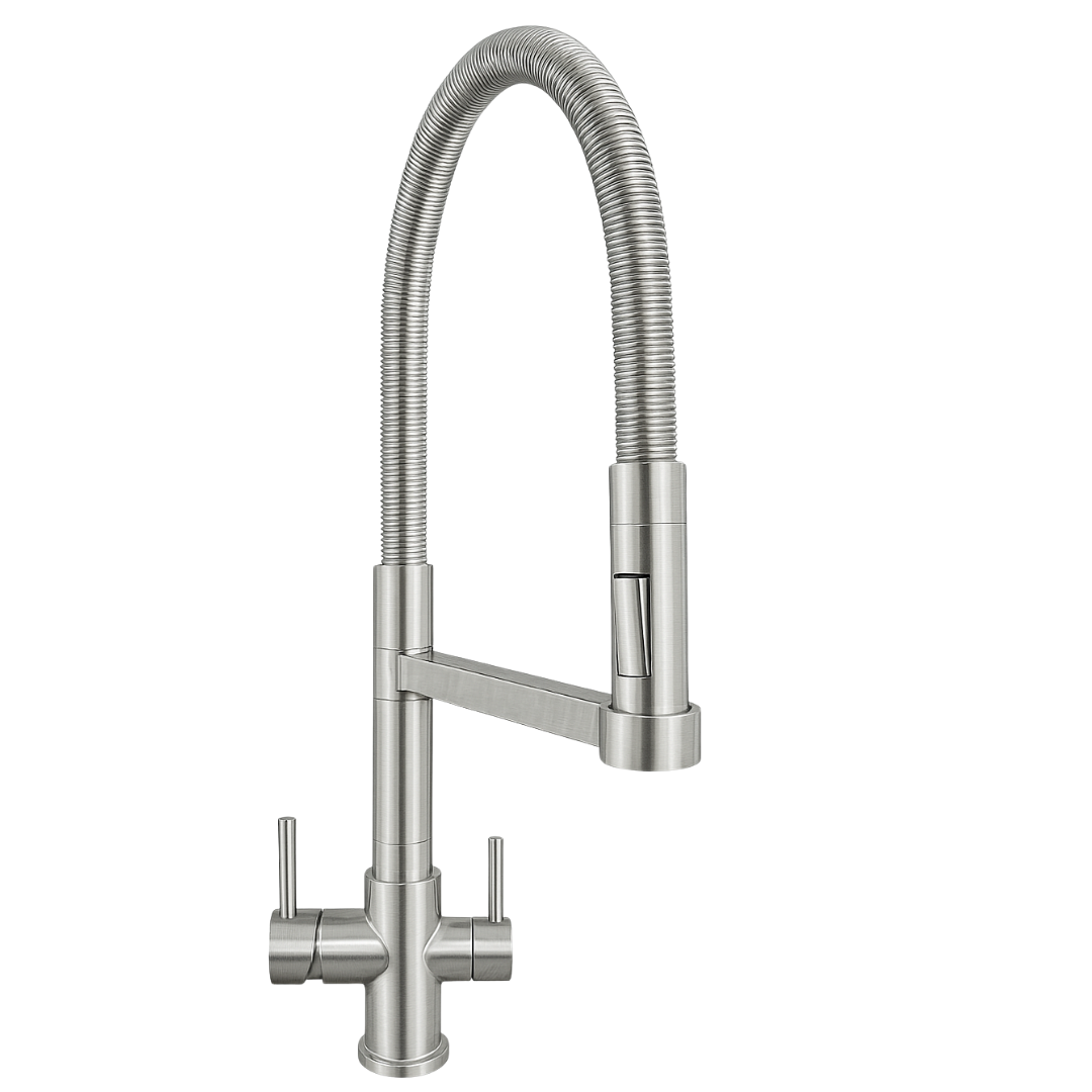 4-Wege-Hahn Odin mit schwenkbarem Hahn, nach rechts ausgerichtet