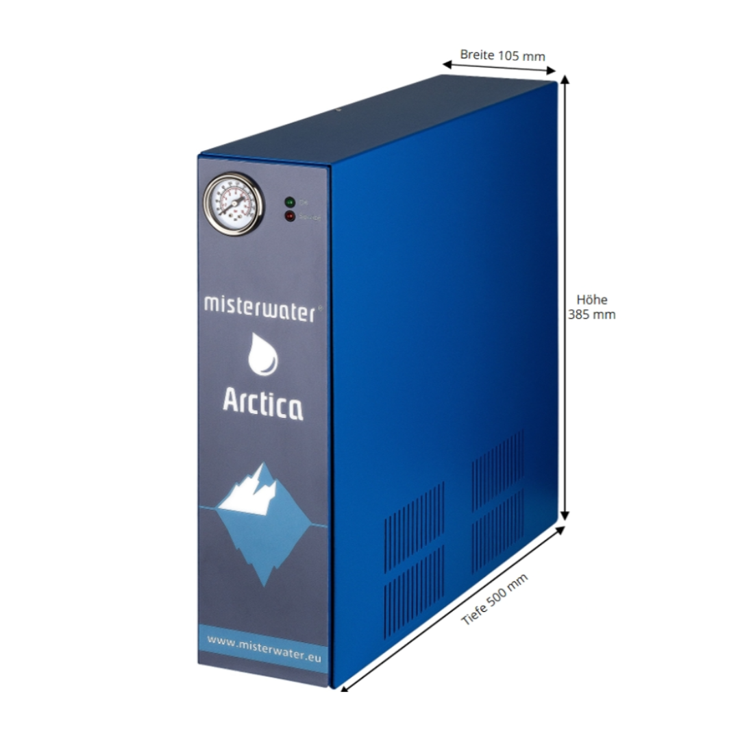 Arctica Wasserfilteranlage  Komplettset OHNE Entnahmehahn mit CH Stecker