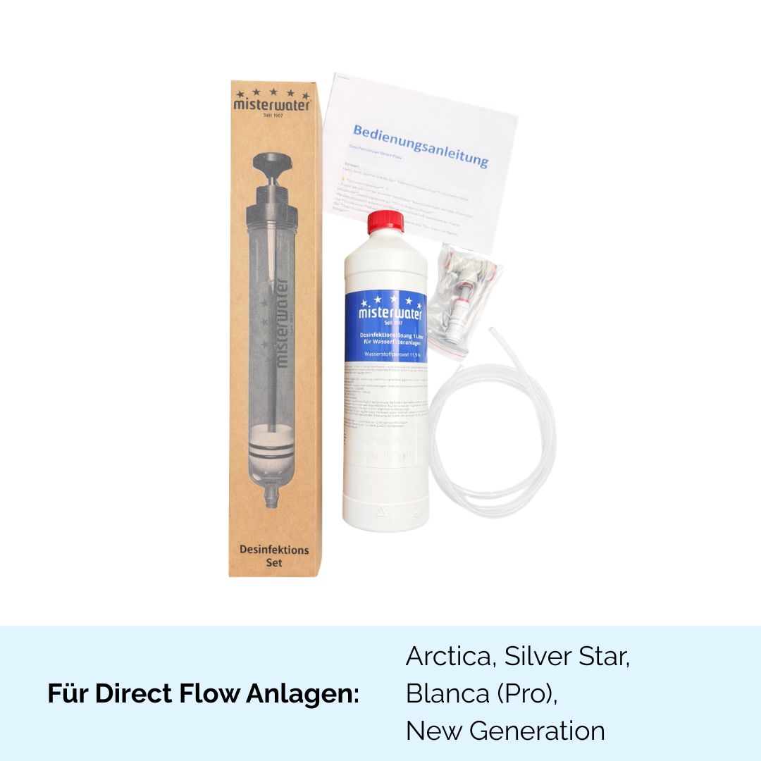 Desinfektionsset für Directflow-Anlagen mit 11,9% Wasserstoffperoxid