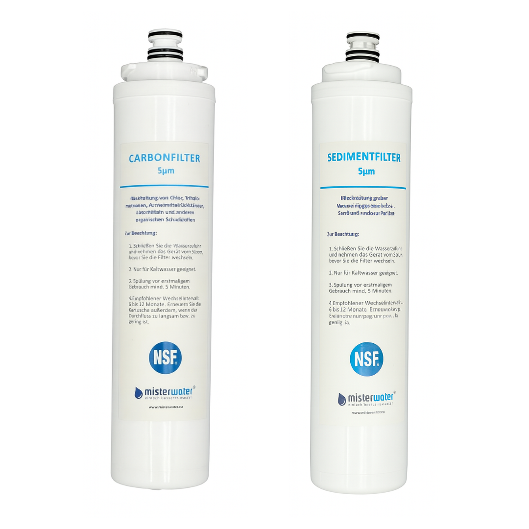 Filterwechselset BLANCA / BLANCA-PRO, Carbonfilter und Sedimentfilter